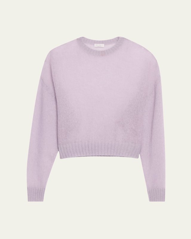 Mohair Shetland Gauze Knit Sweat